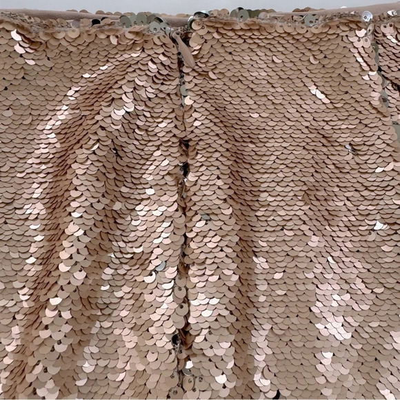 NBD Revolve Sequin Angled Angel Mini Skirt Gold Size XS - Picture 8 of 9